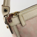 GUCCI GG Canvas Shoulder Bag Pink Gold 146244 Auth 191250A-19
