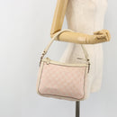 GUCCI GG Canvas Shoulder Bag Pink Gold 146244 Auth 191250A-25