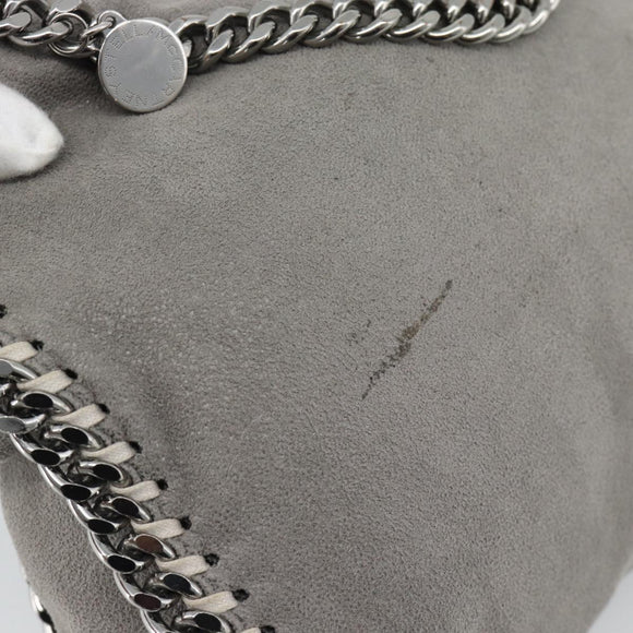 Stella MacCartney Chain Farabella Mini Bag Polyester 2way Gray Auth 191251A