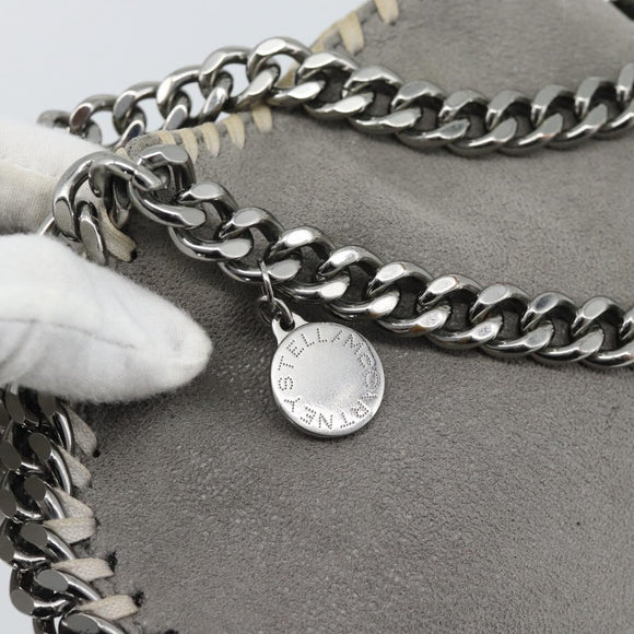 Stella MacCartney Chain Farabella Mini Bag Polyester 2way Gray Auth 191251A