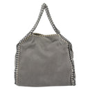 Stella MacCartney Chain Farabella Mini Bag Polyester 2way Gray Auth 191251A-2