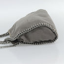Stella MacCartney Chain Farabella Mini Bag Polyester 2way Gray Auth 191251A-3