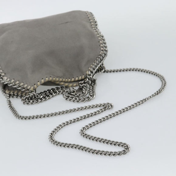 Stella MacCartney Chain Farabella Mini Bag Polyester 2way Gray Auth 191251A