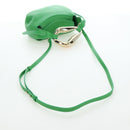 Chloe Kiss Shoulder Bag Leather 2way Green Gold Auth 191257V-9