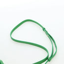 Chloe Kiss Shoulder Bag Leather 2way Green Gold Auth 191257V-15