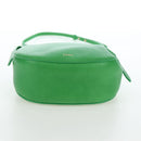 Chloe Kiss Shoulder Bag Leather 2way Green Gold Auth 191257V-5