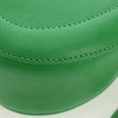 Chloe Kiss Shoulder Bag Leather 2way Green Gold Auth 191257V-19