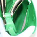 Chloe Kiss Shoulder Bag Leather 2way Green Gold Auth 191257V-10
