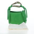 Chloe Kiss Shoulder Bag Leather 2way Green Gold Auth 191257V-12