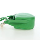 Chloe Kiss Shoulder Bag Leather 2way Green Gold Auth 191257V-3