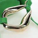 Chloe Kiss Shoulder Bag Leather 2way Green Gold Auth 191257V-7