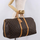 LOUIS VUITTON Monogram Keepall Bandouliere 55 Boston Bag M41414 LV Auth 191259A-23