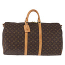 LOUIS VUITTON Monogram Keepall Bandouliere 55 Boston Bag M41414 LV Auth 191259A-13