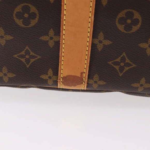 LOUIS VUITTON Monogram Keepall Bandouliere 55 Boston Bag M41414 LV Auth 191259A