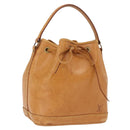LOUIS VUITTON Nomad Mini Noe Hand Bag Leather Beige M43528 LV Auth 191261A-1