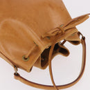LOUIS VUITTON Nomad Mini Noe Hand Bag Leather Beige M43528 LV Auth 191261A-6