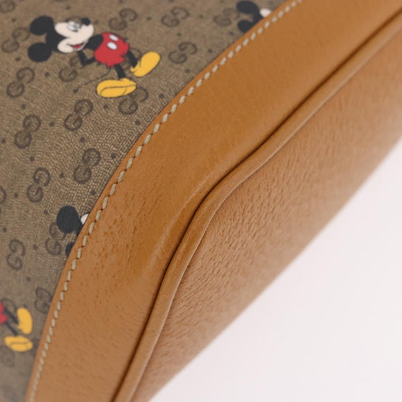 GUCCI Micro GG Supreme Disney Backpack PVC Beige Gold 552884 Auth 191262SAM