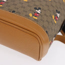 GUCCI Micro GG Supreme Disney Backpack PVC Beige Gold 552884 Auth 191262SAM-13