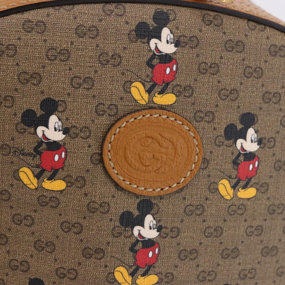 GUCCI Micro GG Supreme Disney Backpack PVC Beige Gold 552884 Auth 191262SAM