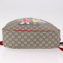GUCCI GG Supreme Backpack PVC Beige Silver 501976 Auth 191263SM-5