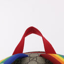 GUCCI GG Supreme Backpack PVC Beige Silver 501976 Auth 191263SM-14