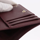 GUCCI Wallet Leather Higuchi Yuko Collaboration Bordeaux 847923 Auth 191265SM-20