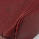 Christian Dior Trotter Canvas Shoulder Bag PVC Red Gold Auth 191271-11