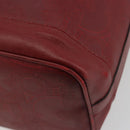 Christian Dior Trotter Canvas Shoulder Bag PVC Red Gold Auth 191271-12