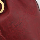 Christian Dior Trotter Canvas Shoulder Bag PVC Red Gold Auth 191271-14