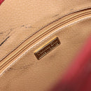 Christian Dior Trotter Canvas Shoulder Bag PVC Red Gold Auth 191271-16