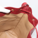 Christian Dior Trotter Canvas Shoulder Bag PVC Red Gold Auth 191271-18