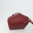 Christian Dior Trotter Canvas Shoulder Bag PVC Red Gold Auth 191271-4