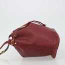 Christian Dior Trotter Canvas Shoulder Bag PVC Red Gold Auth 191271-5