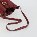 Christian Dior Trotter Canvas Shoulder Bag PVC Red Gold Auth 191271-7