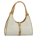 GUCCI Hand Bag Suede Gray Gold 002 1067 Auth 191272V-1