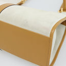 GUCCI Hand Bag Suede Gray Gold 002 1067 Auth 191272V-16