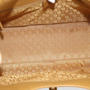 GUCCI Hand Bag Suede Gray Gold 002 1067 Auth 191272V-10
