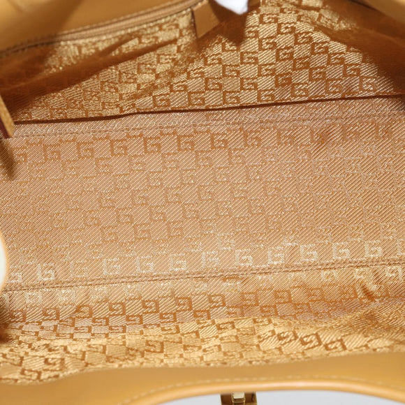 GUCCI Hand Bag Suede Gray Gold 002 1067 Auth 191272V