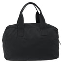 PRADA Boston Bag Nylon Black Silver Auth 191276A-2