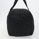 PRADA Boston Bag Nylon Black Silver Auth 191276A-3