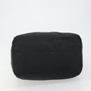 PRADA Boston Bag Nylon Black Silver Auth 191276A-5
