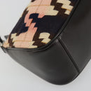 PRADA Shoulder Bag Knitted Fabrics Pink Silver Auth 191277V-15