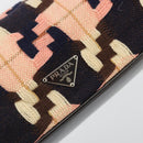 PRADA Shoulder Bag Knitted Fabrics Pink Silver Auth 191277V-18