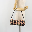 PRADA Shoulder Bag Knitted Fabrics Pink Silver Auth 191277V-25
