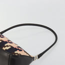 PRADA Shoulder Bag Knitted Fabrics Pink Silver Auth 191277V-14