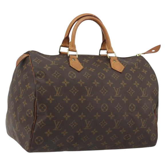 LOUIS VUITTON Monogram Speedy 35 Hand Bag M41524 LV Auth 191278