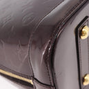 LOUIS VUITTON Monogram Vernis Alma GM Hand Bag Amarante M93595 LV Auth 191281-14