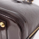 LOUIS VUITTON Monogram Vernis Alma GM Hand Bag Amarante M93595 LV Auth 191281-15