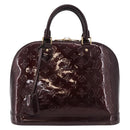 LOUIS VUITTON Monogram Vernis Alma GM Hand Bag Amarante M93595 LV Auth 191281-13