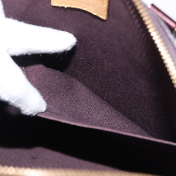 LOUIS VUITTON Monogram Vernis Alma GM Hand Bag Amarante M93595 LV Auth 191281